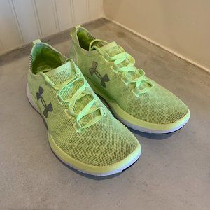 Under Armour Coolswitch Womens Size 8.5 Mesh Neon Running Shoes 1285485-291